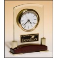 BC872 Gold/Rosewood Clock